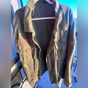 Green military army Style Jacket